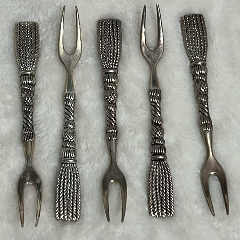 Silea Silver Oliver Forks *Set of 5* Vintage
